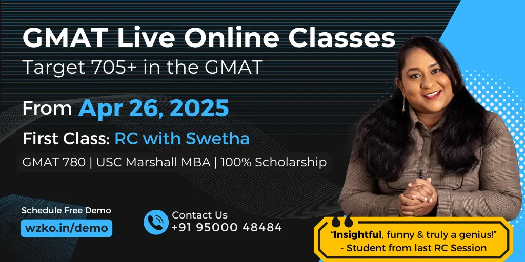 GMAT Live Online Batch Apr 26 2025