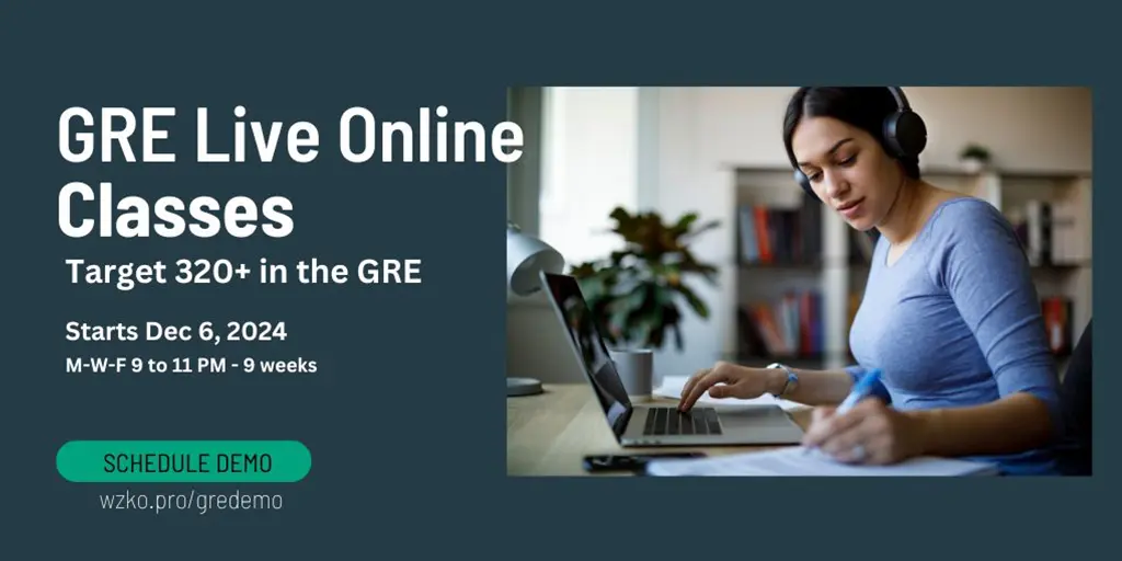 GRE Live Online Batch Dec 6 2024 