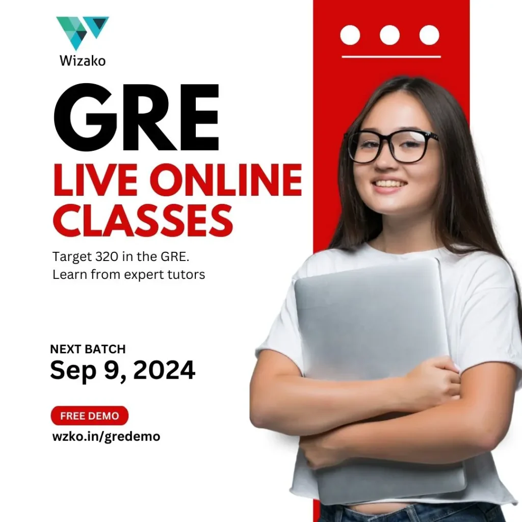 GRE Live Online Batch Sep 9 2024 Announcement