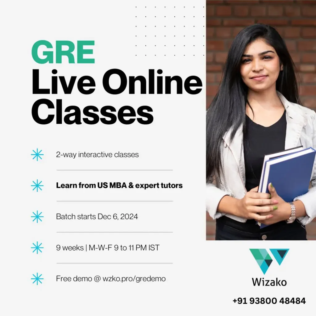 GRE Dec 6 2024 Live Online Classes