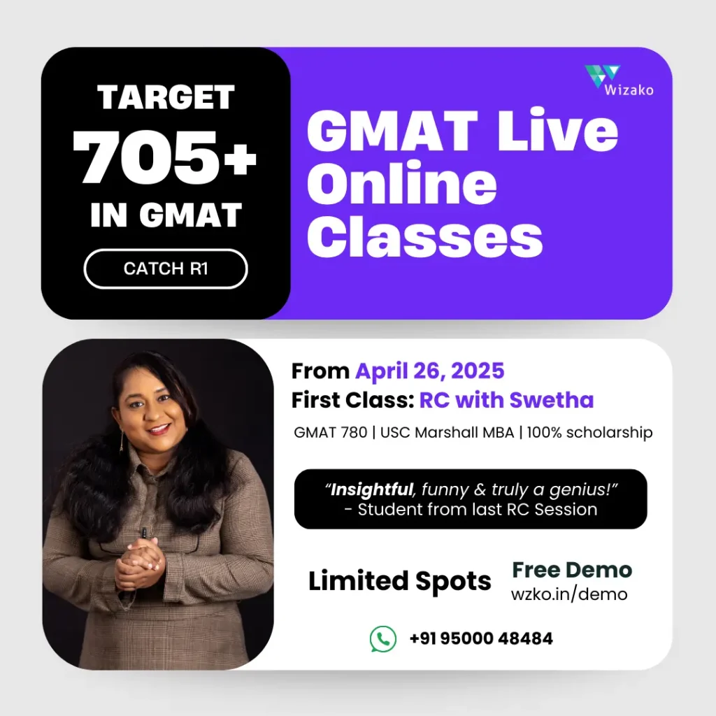 GMAT Live Online Batch Apr 26 2025