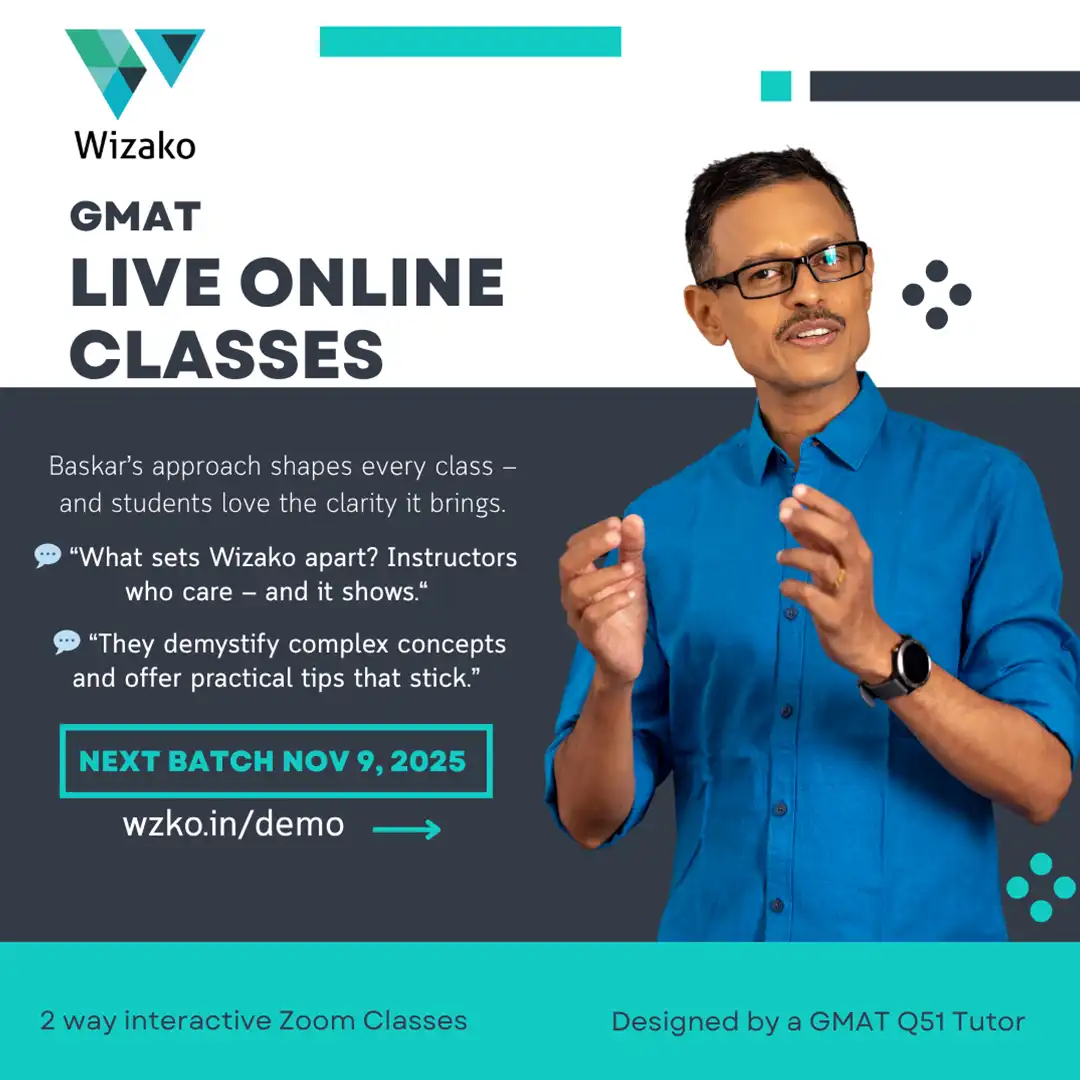 GMAT Live Online Nov 9 2025 batch