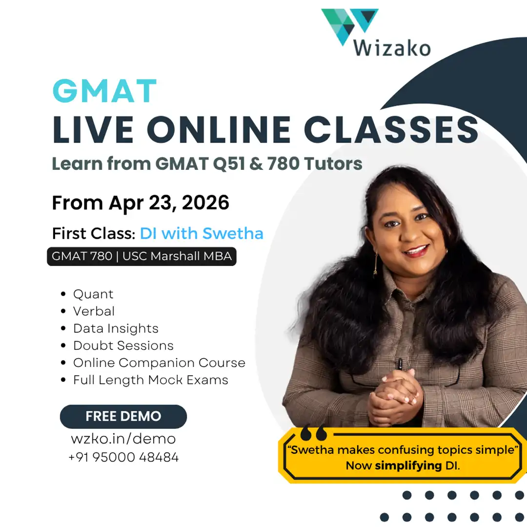 GMAT Live Online Classes April 23rd batch